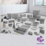 سرویس جهیزیه 49 لیمون طوسی