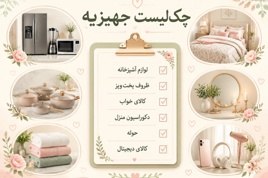 چک لیست خرید جهیزیه عروس